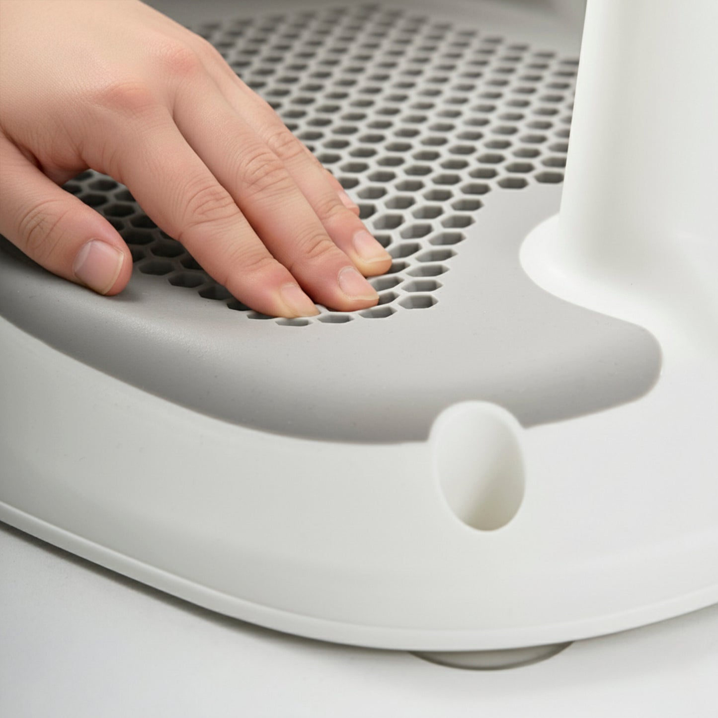 Ms Splash Sedia da Bagno con Termometro Grigio