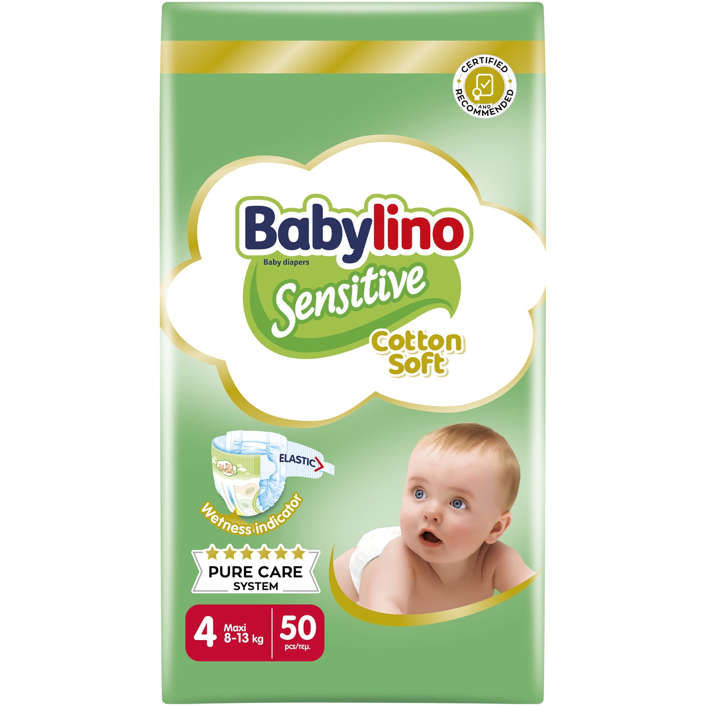 Babylino Sensitive Pannolini Taglia 4 Da 8 a 13 kg Conf. da 50pz