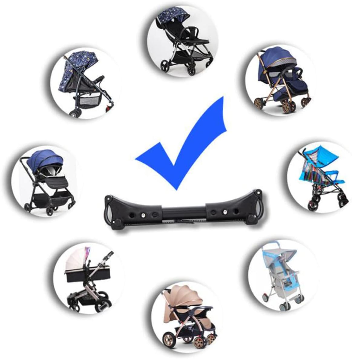Connettore per Passeggino Gemellare Giunti Universali 2pz