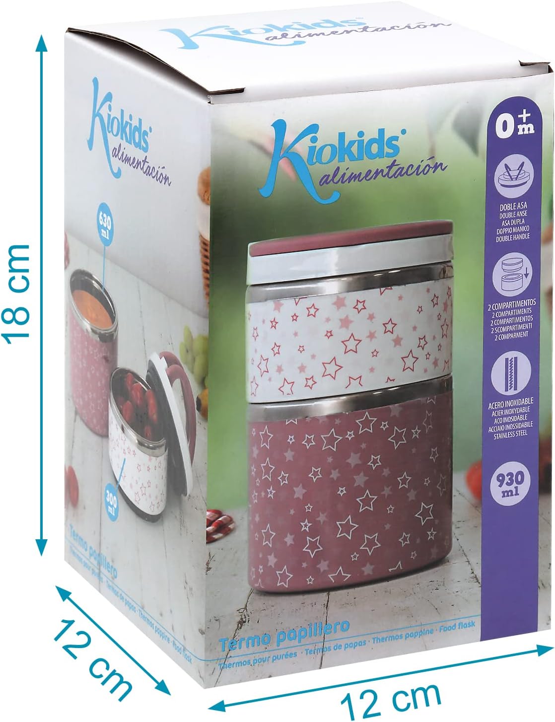 Thermos Kiokids Doppio Scompartimento 930ml