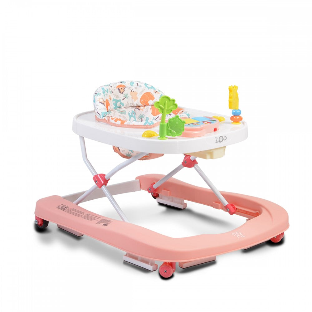 Girello e Primi Passi Moni Zoo 2in1 Rosa