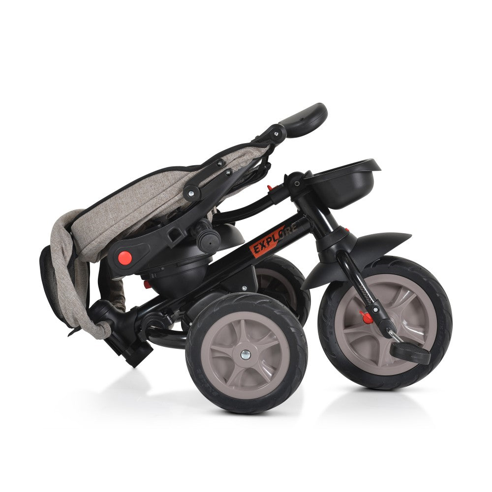 Triciclo Byox Explore con Manubrio Pieghevole Beige