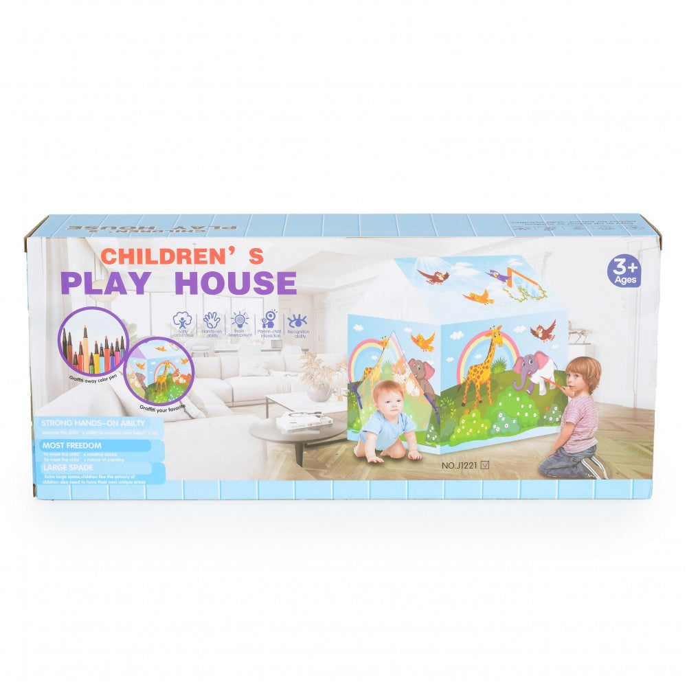 Tenda Gioco Moni Animale da Disegnare + Pennarelli