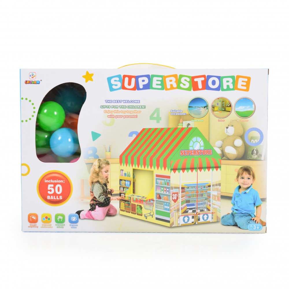 Tenda Gioco Moni Supermarket + 50 Palline