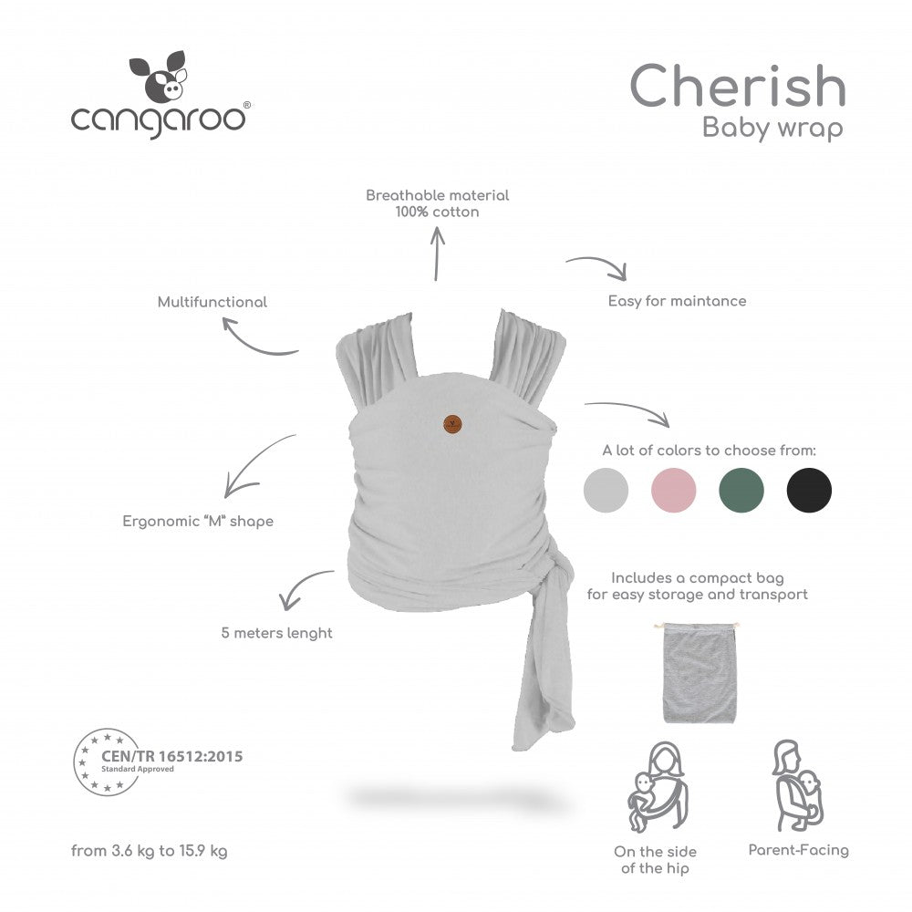 Cangaroo Cherish Fascia Porta Bebè Vari Colori