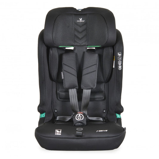 Seggiolino Auto Cangaroo iDrive Phantom Isofix I-Size 76-150cm Nero