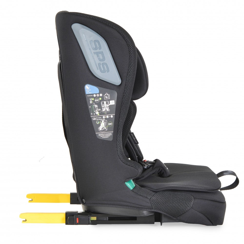 Seggiolino Auto Cangaroo iDrive Phantom Isofix I-Size 76-150cm Nero