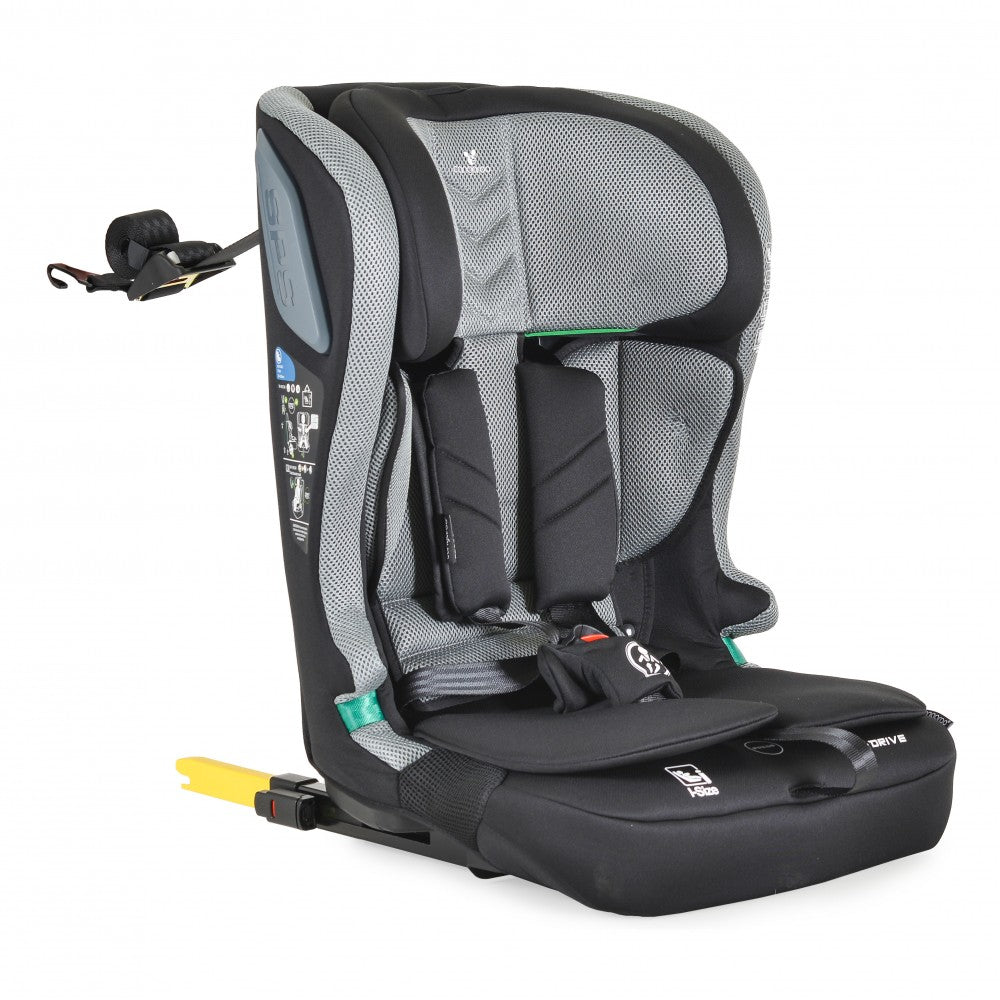 Seggiolino Auto Cangaroo iDrive Phantom Isofix I-Size 76-150cm Grigio