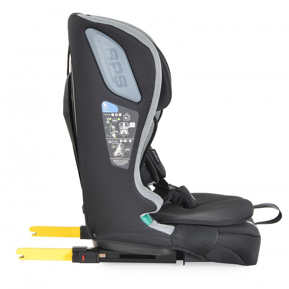 Seggiolino Auto Cangaroo iDrive Phantom Isofix I-Size 76-150cm Grigio