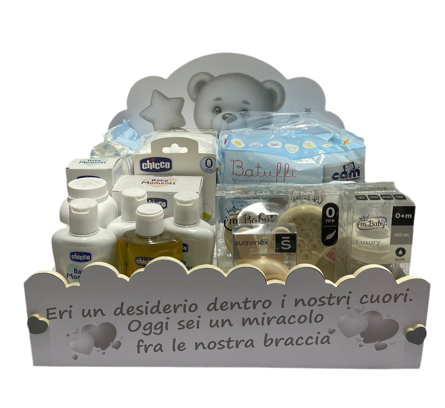 Cesto Nascita Chicco Vari Colori Disponibili Completo di Prodotti