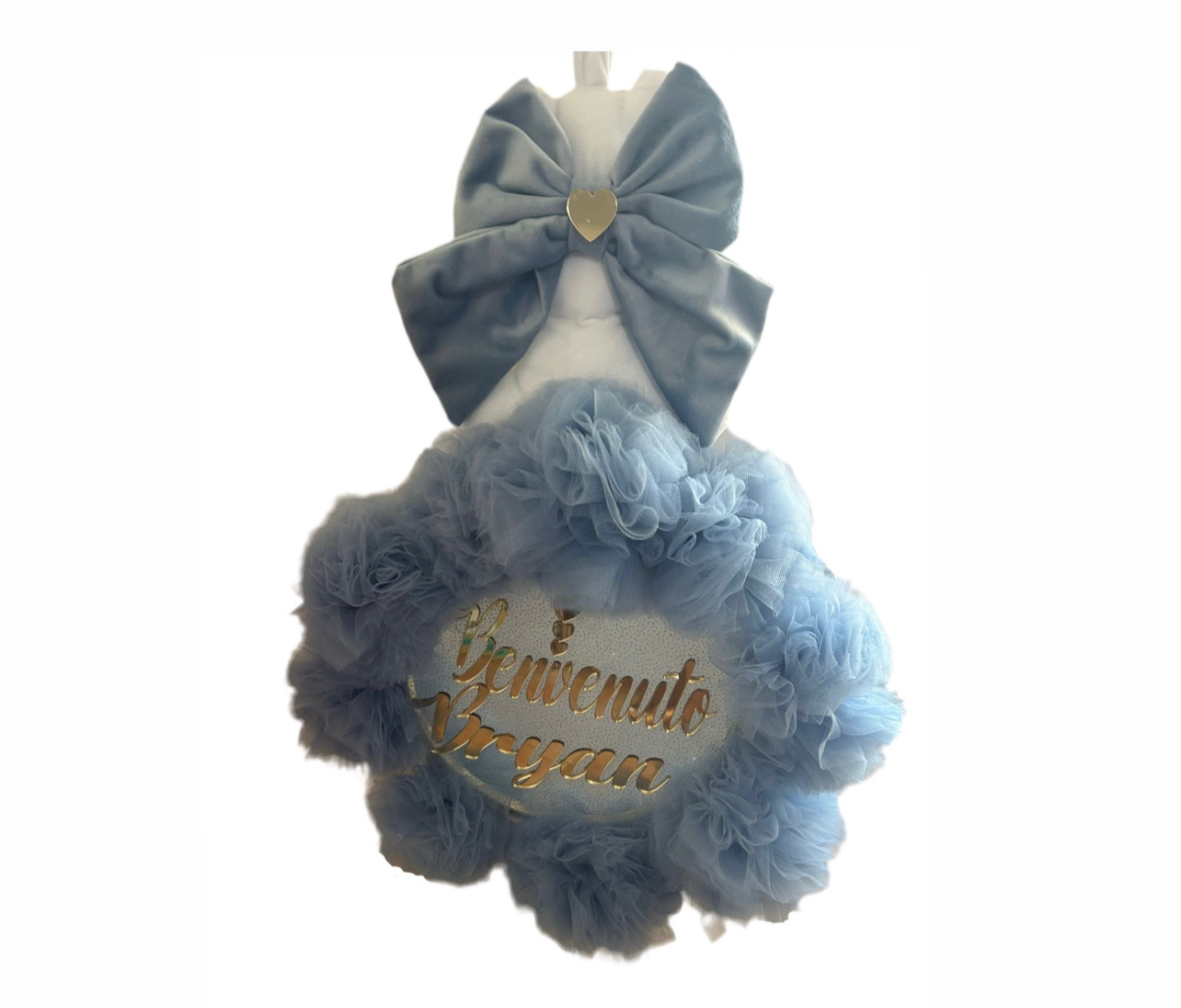 Coccarda Teddy Personalizzata con Nome 60cm