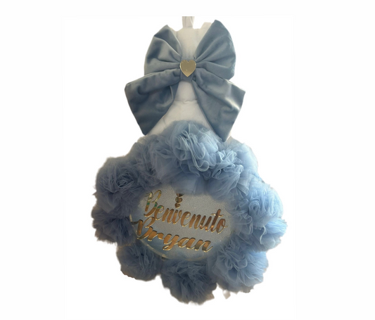 Coccarda Teddy Personalizzata con Nome 60cm