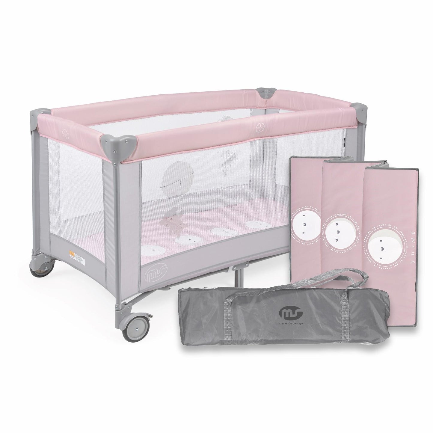 Culla da Campeggio MS Basic Rosa