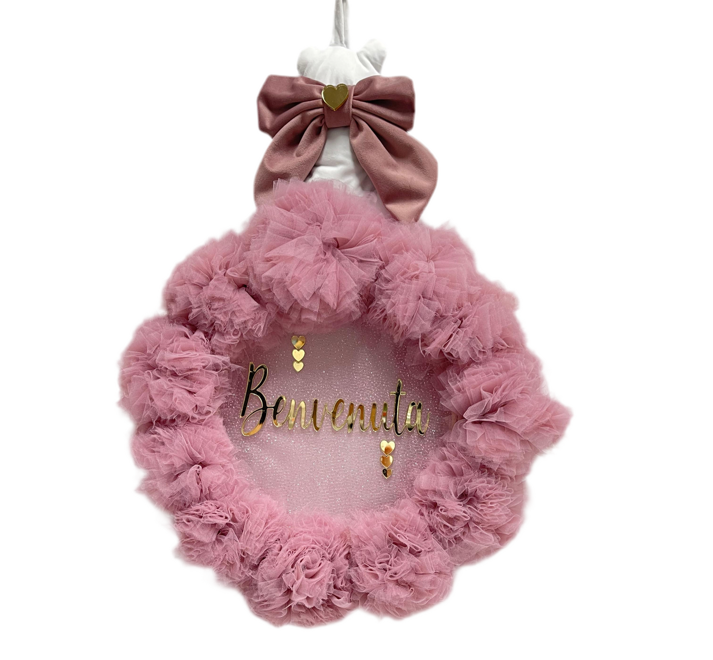 Coccarda Teddy Personalizzata con Nome 60cm