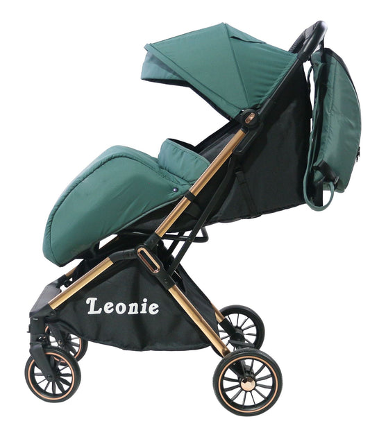 Passeggino Leggero Leonie Automatico con Coprigambe e Zainetto Vari Colori 0/22kg