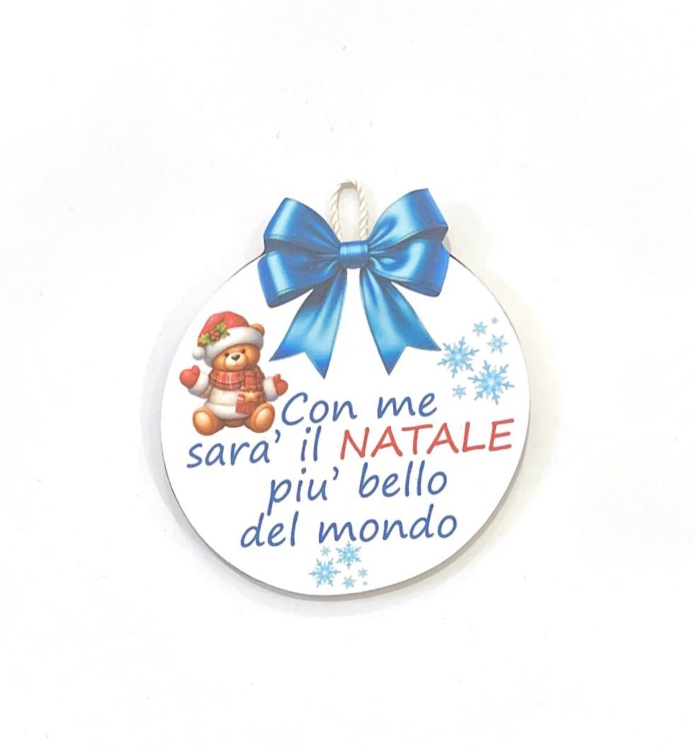 Pallina di Natale in Legno