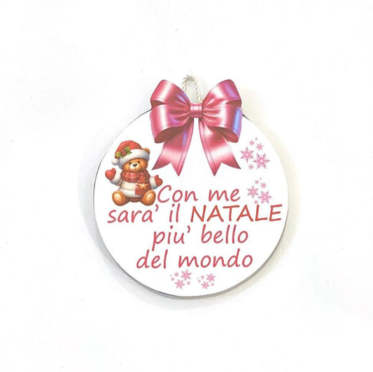 Pallina di Natale in Legno