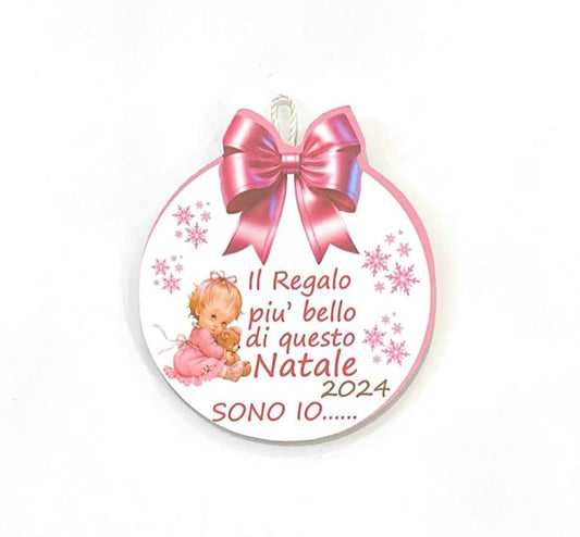 Pallina di Natale in Legno