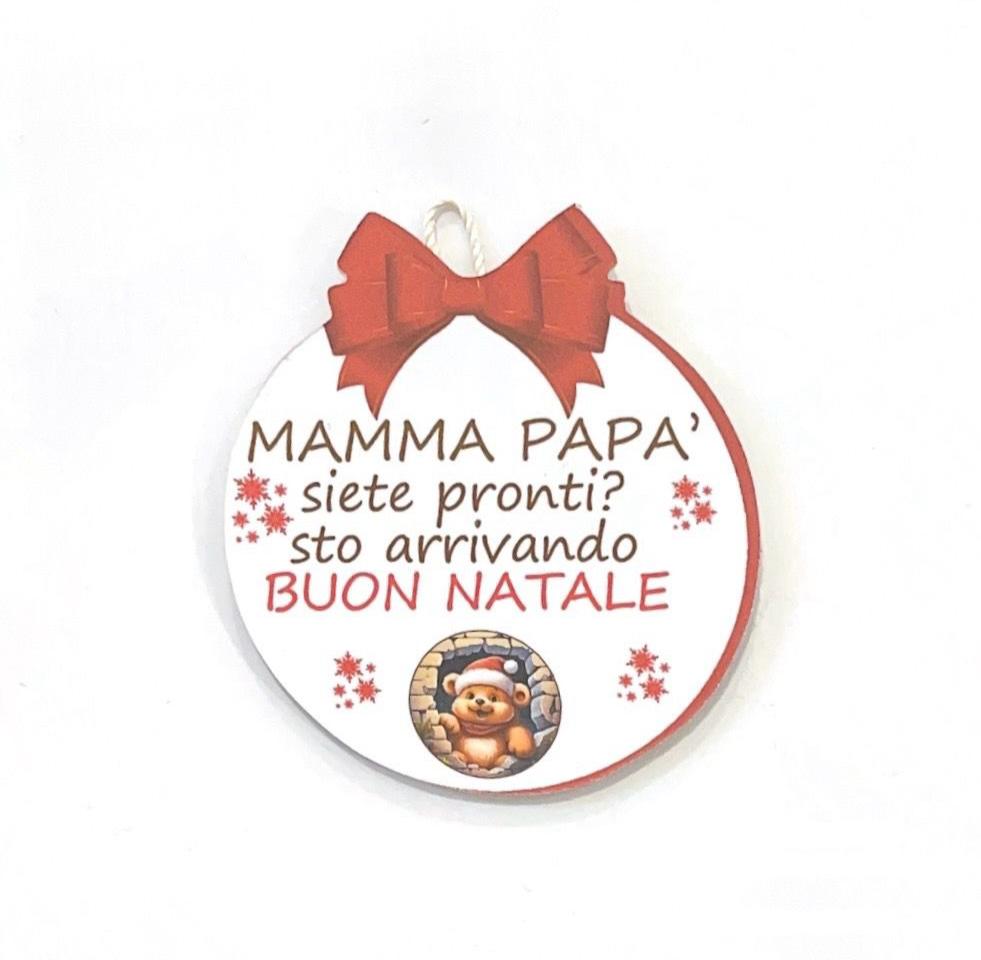 Pallina di Natale in Legno