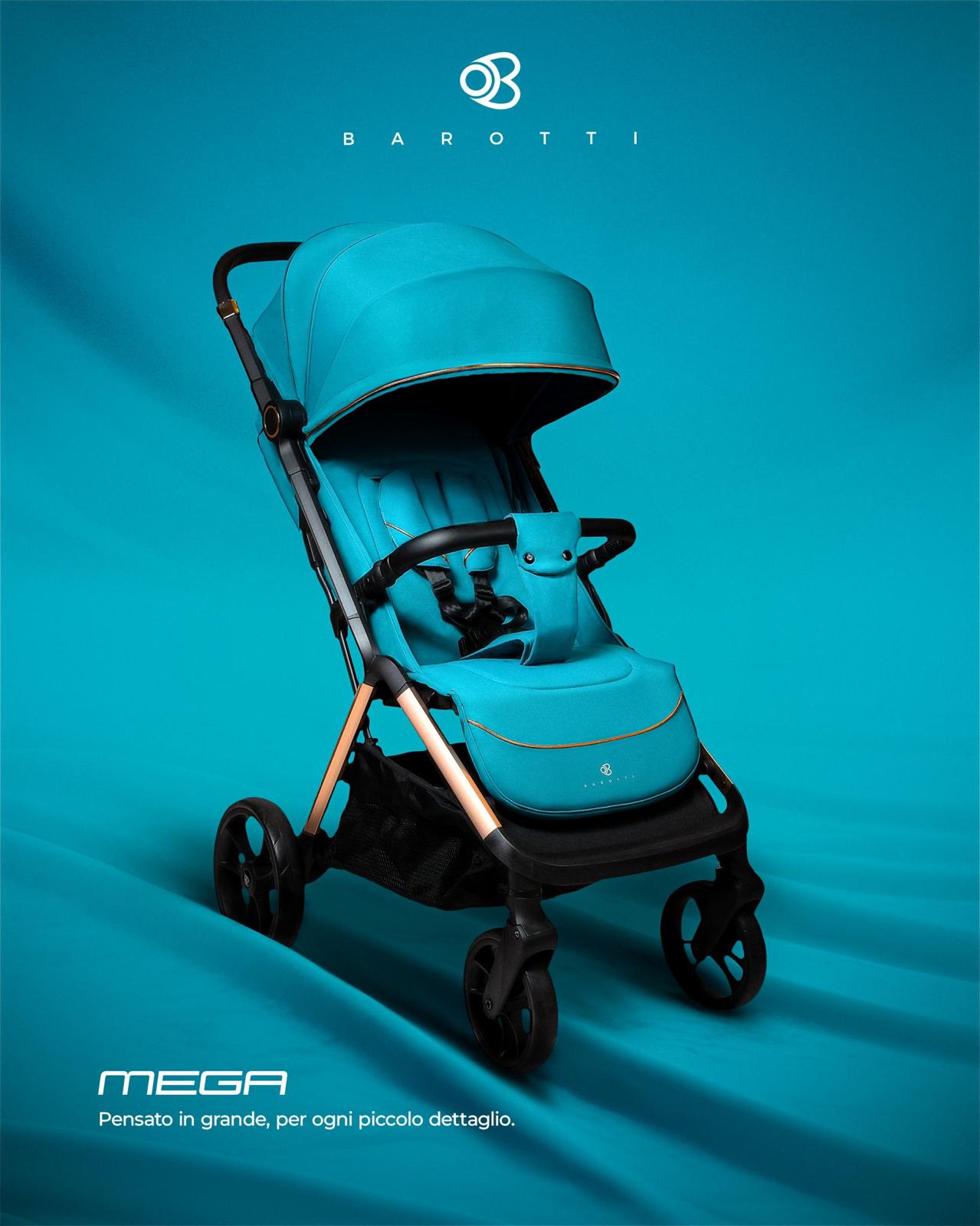 Passeggino Leggero Barotti Mega Con Borsa Vari Colori 0/22kg