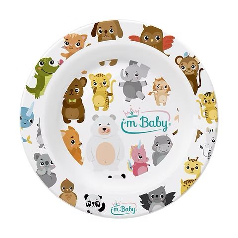 I'm Baby Piatto Fondo in Melamina Vari Colori