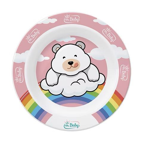 I'm Baby Piatto Fondo in Melamina Vari Colori