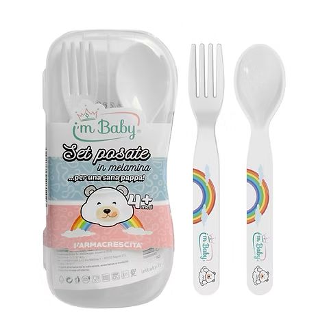 I'm Baby Set Posate in Melamina Vari Colori