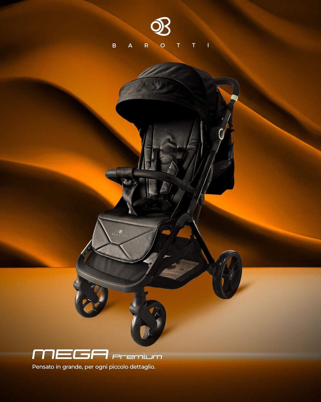 Passeggino Leggero Barotti Mega PREMIUM Con Borsa Vari Colori 0/22kg