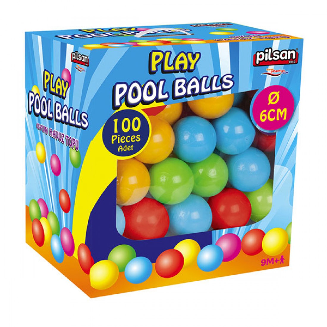 Pilsan 100 Palline Gioco da 6cm