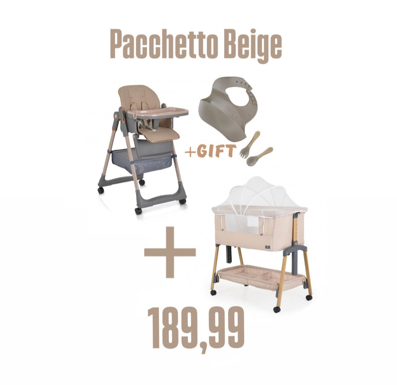 Culla e Sediolone - Pacchetto Beige