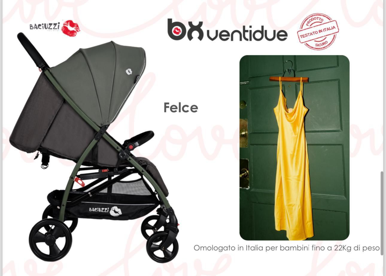 Passeggino Leggero Baciuzzi BX VentiDue con Zaino, Vari Colori 0/22kg