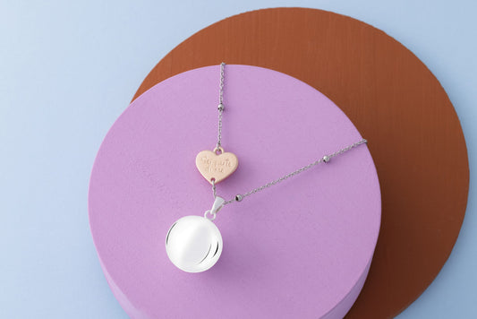 Mamijux Chiama angeli cuore oro rosa Sei parte di me nella catenina