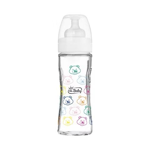 I'm Baby Biberon Vetro 300ML Vari Colori