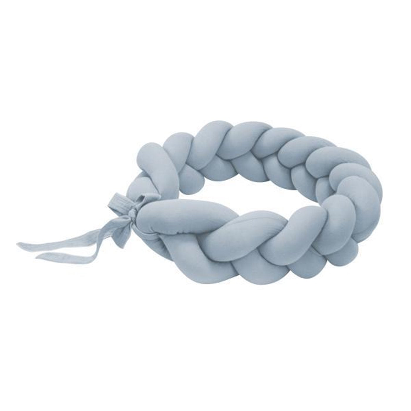 Bibo Treccia Paracolpi per Mini Culla 120cm Azzurro