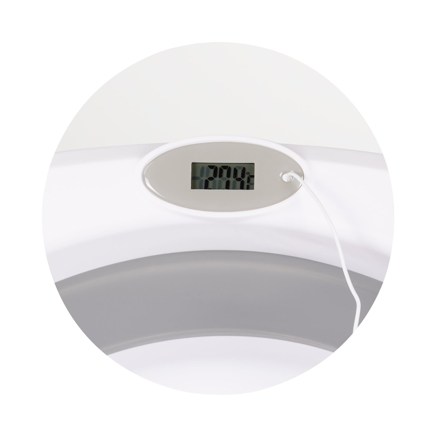 Chipolino Malibu Vasca da Bagno Pieghevole, Supporto, Riduttore Morbido e Termomemetro Temperatura Beige