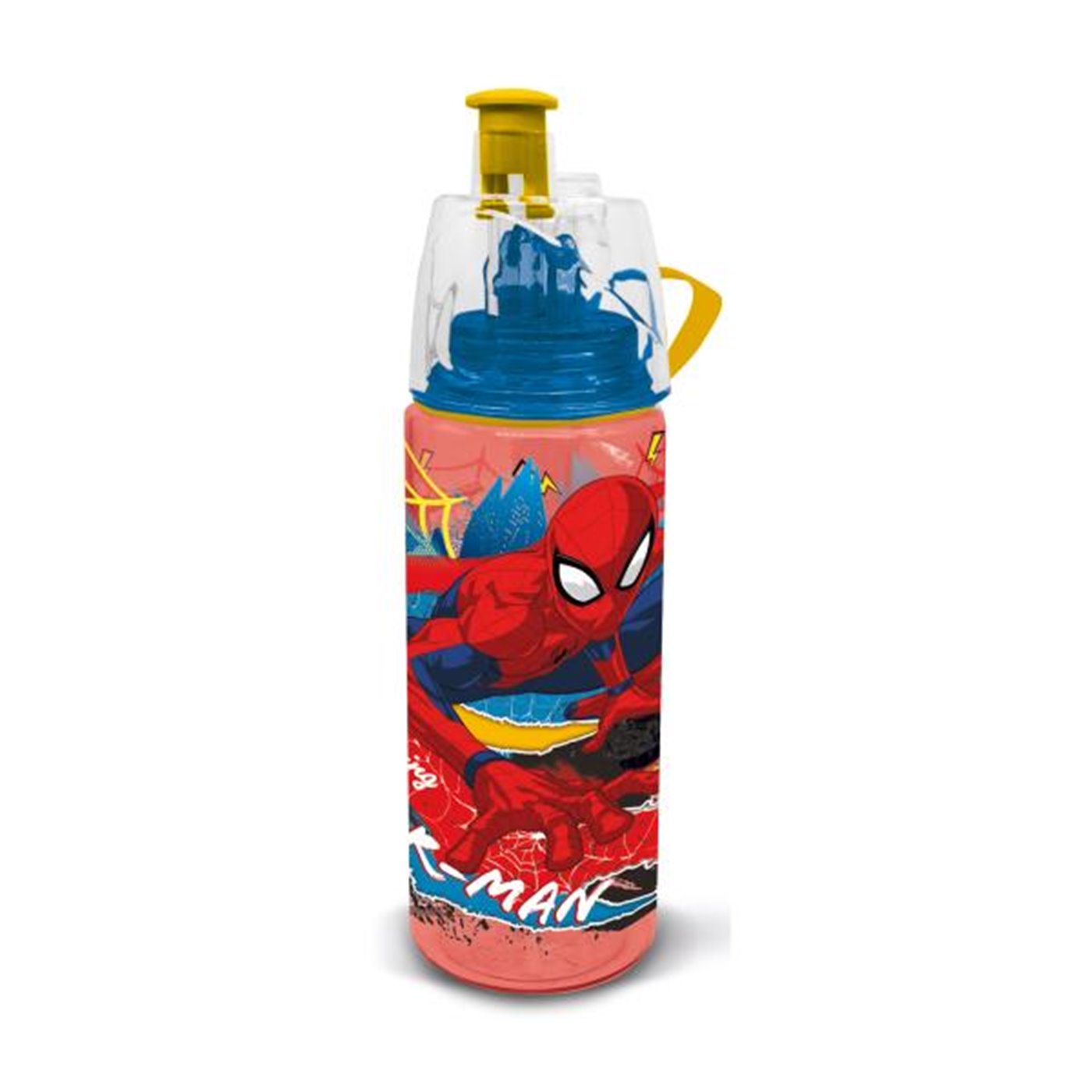 Borraccia Spray in Plastica Spider Man da 575ml con Beccuccio