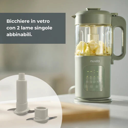 Nuvita Cuocipappa Multifunzione 7 in 1 Magic Pappa con Ricettario