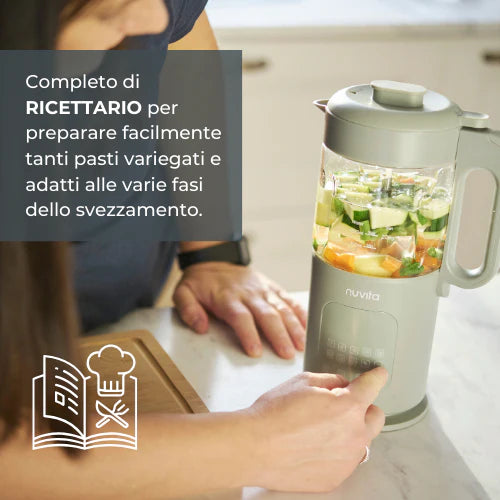 Nuvita Cuocipappa Multifunzione 7 in 1 Magic Pappa con Ricettario