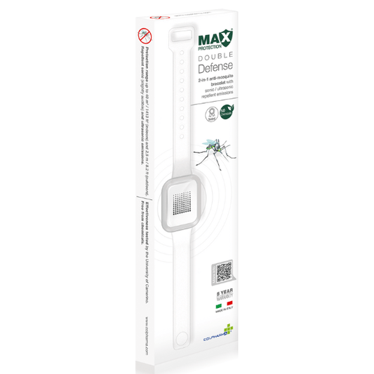 Colpharma Braccialetti Antizanzare 2 In 1 Double Defence ad Ultrasuoni