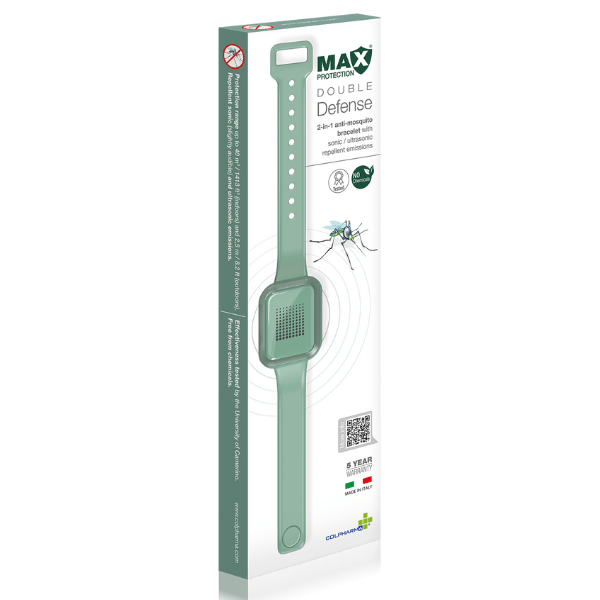 Colpharma Braccialetti Antizanzare 2 In 1 Double Defence ad Ultrasuoni