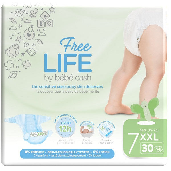 Freelife Pannolini Taglia 7 da 15+kg Conf. 30 pz