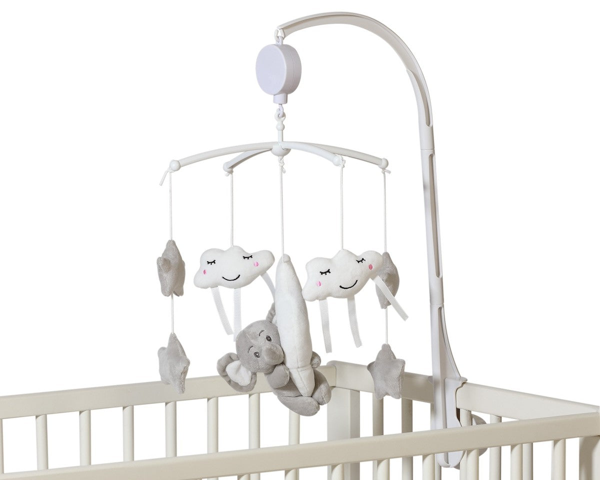Kiokids Giostrina Musicale Culla Elefante Grigio