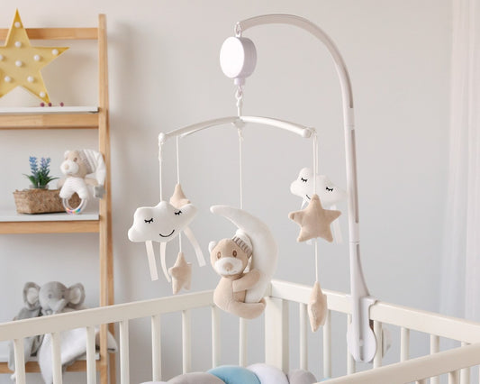 Kiokids Giostrina Musicale Culla Orsetto Beige