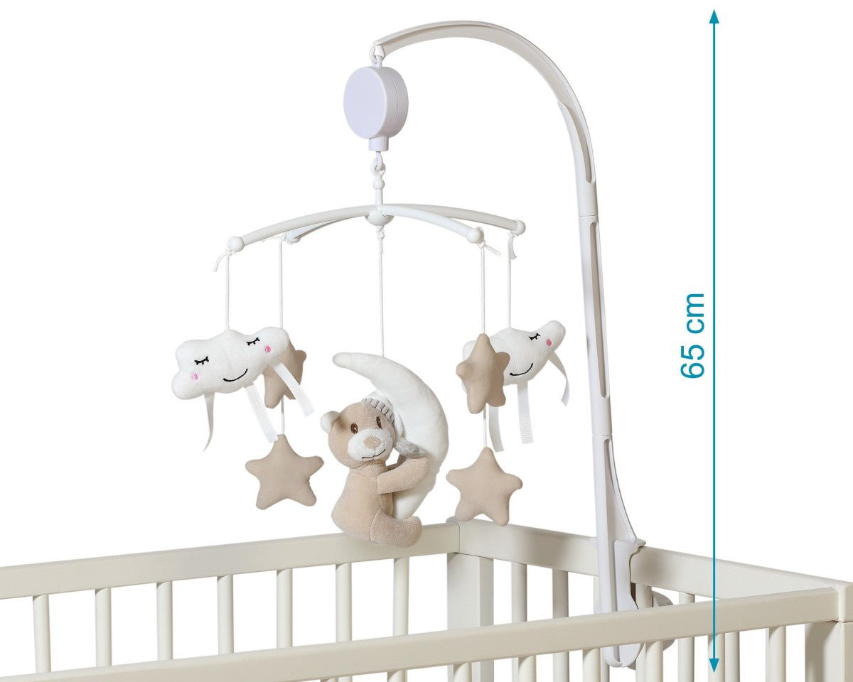 Kiokids Giostrina Musicale Culla Orsetto Beige