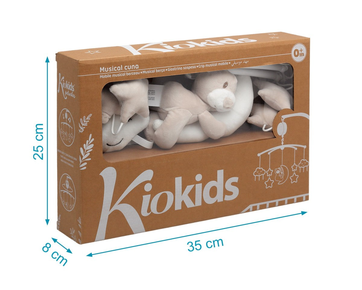 Kiokids Giostrina Musicale Culla Orsetto Beige
