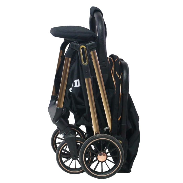 Passeggino Leggero Leonie Automatico con Coprigambe e Zainetto Vari Colori 0/22kg