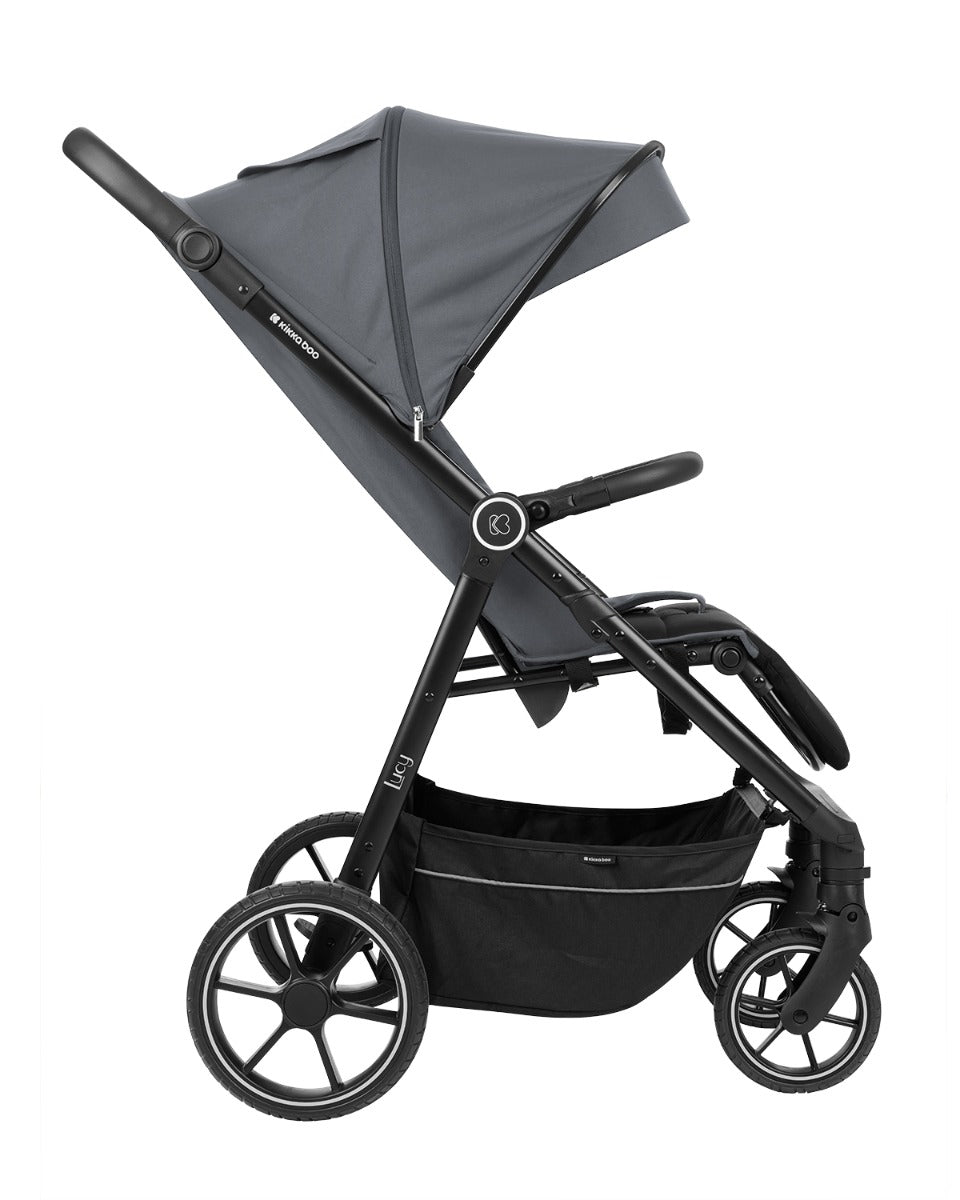 Passeggino Leggero Kikkaboo Lucy Grigio con Parapioggia