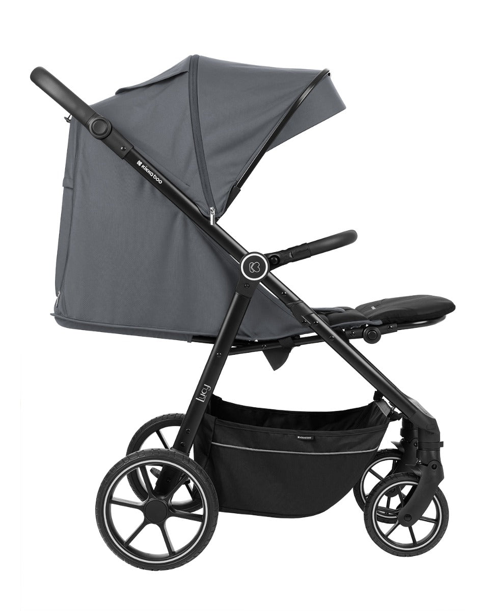 Passeggino Leggero Kikkaboo Lucy Grigio con Parapioggia