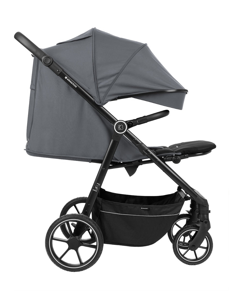Passeggino Leggero Kikkaboo Lucy Grigio con Parapioggia