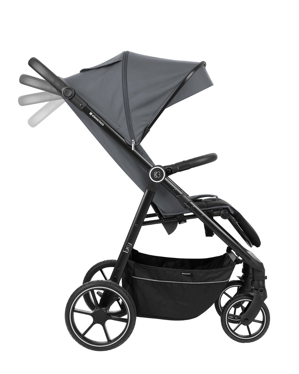 Passeggino Leggero Kikkaboo Lucy Grigio con Parapioggia